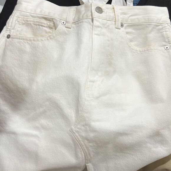 Madewell The Rilee Denim Midi Skirt Tile white NWT - Picture 6 of 11